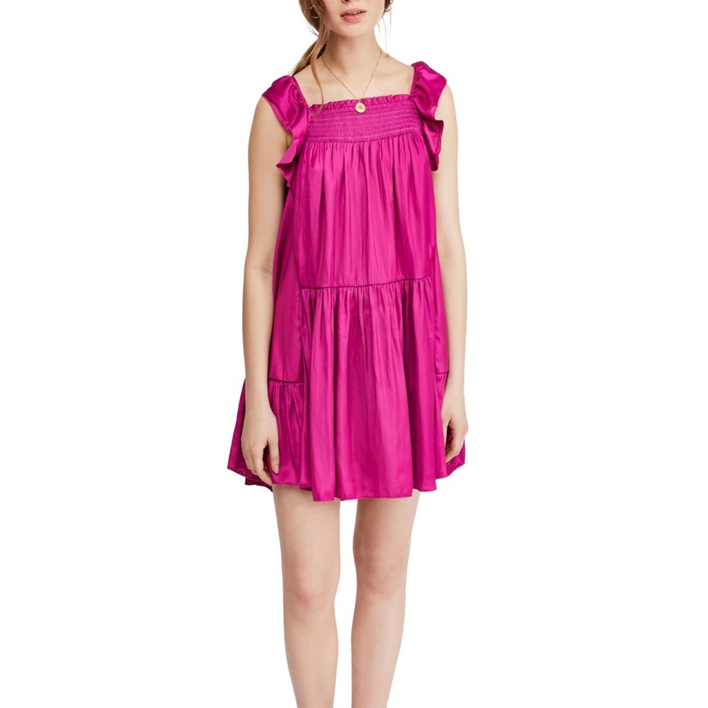 Free People Want Your Love Mini Slip Dress Size Small